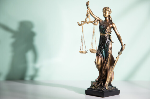 The Statue of Justice symbol