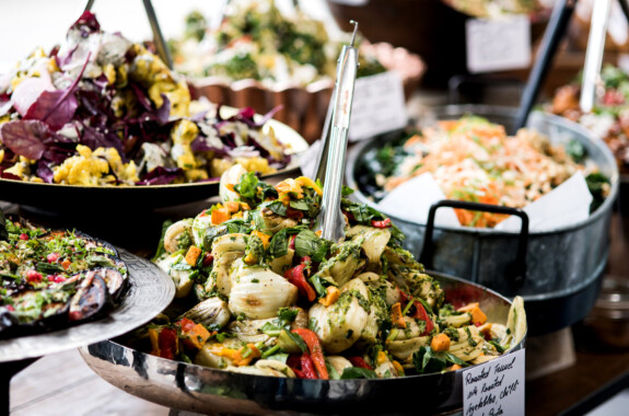 food on a table