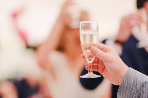 sparkling wine glass